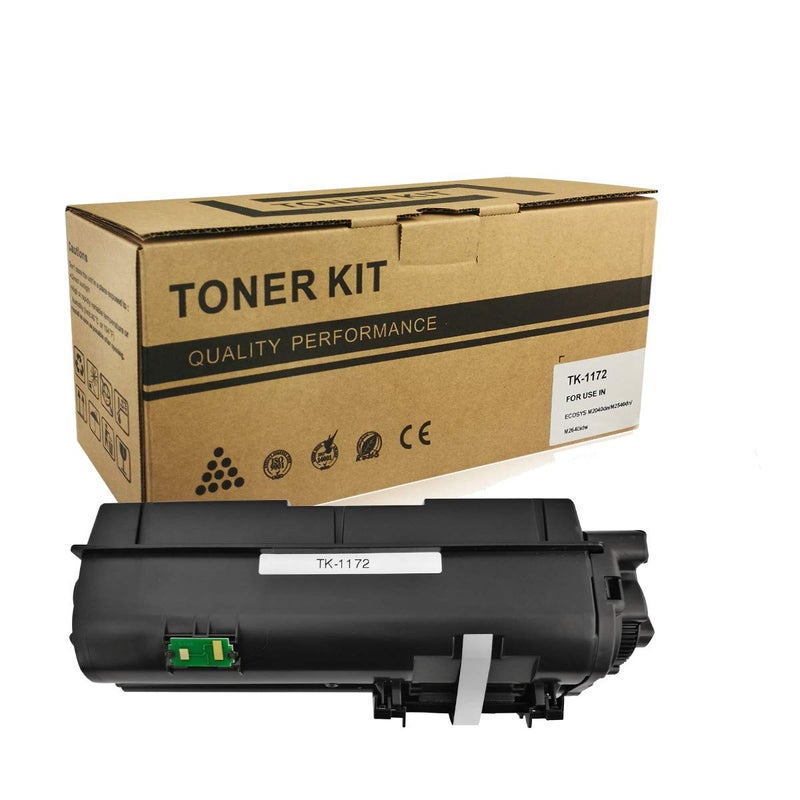 VICTORSTAR Compatible Toner Cartridge TK1172 TK-1172 Black for Kyocera ECOSYS M2040dn M2540dn M2540dw M2640idw Laser Printers - Image 1
